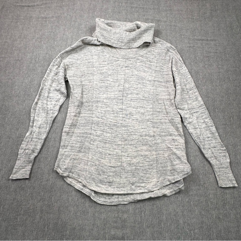 Lea & Nicole Women’s Sweater Size L Dolman‎ Sleeves Cowl Neck Gray